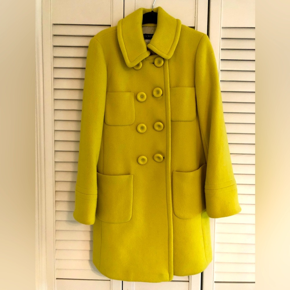 J Crew Lady Day Coat, …RARE shade of green